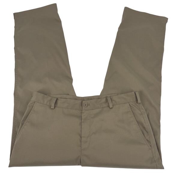 Nike Golf Men’s Pants Dri-Fit Tan 34x30 Pockets Flat Front Casual Outdoor EUC - Picture 1 of 10